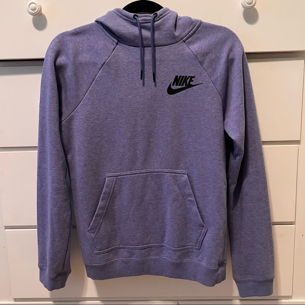 Nike Hooded Faded Lavender Cowl-Neck Sweatshirt